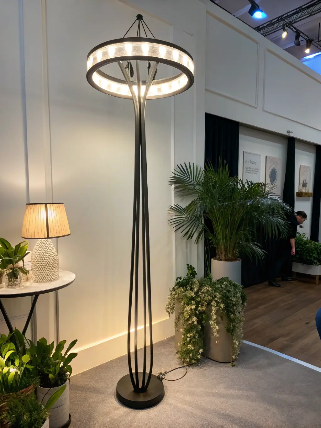 A high-density LED strip light providing bright and uniform illumination, showcasing its suitability for architectural lighting projects.